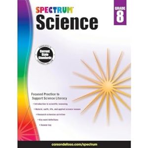 Spectrum 8th Grade Science Workbooks, Ages 13 to 14, Grade 8 Science, Natural, Earth, and Life Science, 8th Grade Science Book with Research Activities - 176 Pages (Volume 60)
