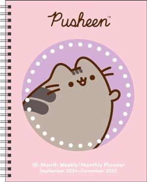 Pusheen 16-Month 2024-2025 Weekly/Monthly Planner Calendar