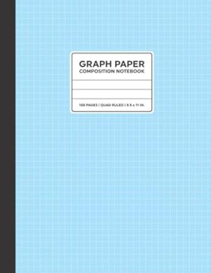Graph paper Composition Notebook: Grid Paper Notebook | Quad Ruled | 100 Pages | 8.5 x 11" | Blue