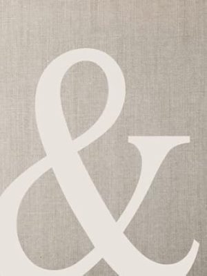 Ampersand: Neutral Aesthetic Book for Decor | Use as a Decorative Accent or Styling Bookshelves & Coffee Tables | Faux Linen Book for Decoration | 550 Lined Pages