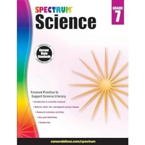 Spectrum 7th Grade Science Workbook, Ages 12 to 13, Grade 7 Science Workbook, Natural, Earth, and Life Science, 7th Grade Science Book with Research Activities - 176 Pages (Volume 59)