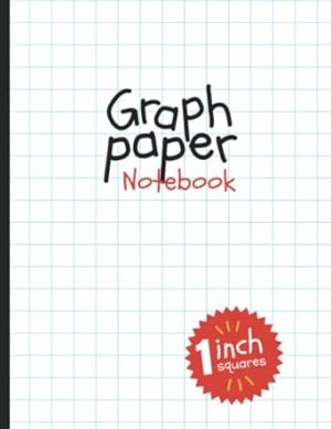 Graph Paper Notebook: 1 Inch Squares (109 Pages,Large, 8.5 x 11)