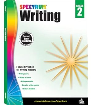 Spectrum Writing Workbook Grade 2, Ages 7 to 8, Second Grade Writing Workbook, Informative, Opinion, Letters, and Story Writing Prompts, Writing Practice for Kids - 112 Pages