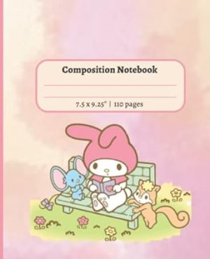 Composition Notebook: Cute My Melody Journal Notebook for Kids | 120 pages, 7.5 x 9.25"