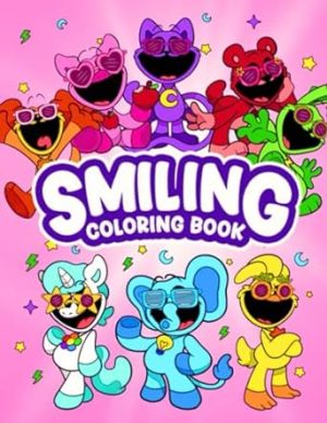 smiling coloring book: Beautiful Design for Kids Boys Girls Ages 4-8 6-12 8-12,Encourage Creativity