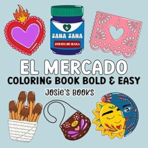 El Mercado Coloring Book Bold and Easy