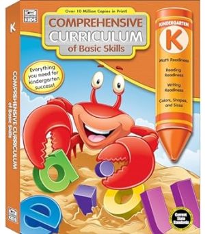 Comprehensive Curriculum of Basic Skills Kindergarten Workbooks All Subjects, Kindergarten Math, Reading Comprehension, Writing Practice, and More, Classroom or Homeschool Curriculum