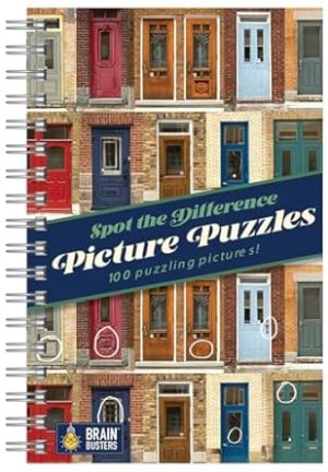 Picture Puzzles: Spot the Difference: More Than 1,000 Differences to Find! Adult Puzzle Book Includes Spiral Bound / Lay Flat Design (Brain Busters)