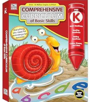 Comprehensive Curriculum of Basic Skills Preschool Workbook Age 4-5, Math, Reading Comprehension, Letter Recognition, Alphabet, Colors, Shapes, Counting and More, Pre K Workbooks (544 pgs)