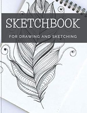 Sketchbook For Drawing And Sketching: 100 Blank Pages, Artist Sketch Pad, Durable Acid Free Drawing Paper, Ideal for Kids & Adults, White, 8' x 11.5'