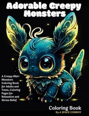 Adorable Creepy Monsters Coloring Book: A Creepy Mini-Monsters Coloring Book for Adults and Teens, Coloring Pages for Relaxation and Stress Relief