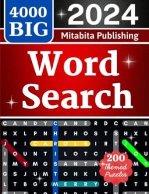4000 BIG Word Search for Adults: Large Print (200 Themed Puzzles): Relaxing Big Font Wordfind, Anti-Eye Strain, Puzzle Book for Adults, Seniors to Have Fun and Relax