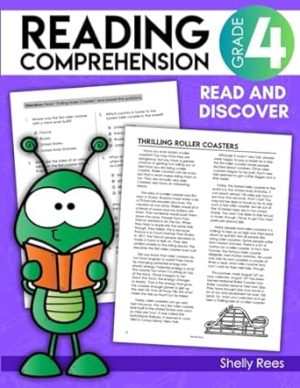 4th Grade Reading Comprehension Workbook: Fourth Grade Reading Passages for Kids 9-10, Reading Test Prep and Passages that Build Comprehension (Reading Workbooks Elementary)