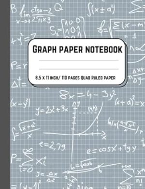 Graph Paper Composition Notebook: Quad Ruled 4x4, Grid Paper ( 110 Pages, 8.5 x 11) A graphing notebook for students and teacher in Math and Science