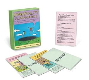 Knock Knock Spirituality Flashcards Deck, 40 Humorous Spiritual Terms for Aspiring Souls