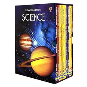 Usborne Beginners Series Science Collection 10 Books Box Set (Earthquakes & Tsunamis, Sun Moon and Stars, Living in Space, Storms and Hurricanes, Volcanoes, Astronomy, The Solar System, Your Body, Pla