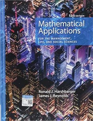 Mathematical Applications for the Management, Life, and Social Sciences