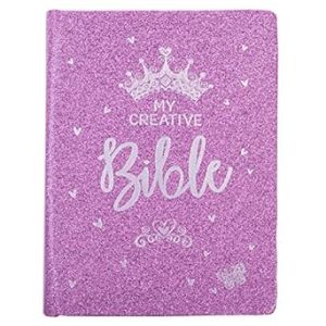 ESV Holy Bible, My Creative Bible For Girls, Hardcover w/Ribbon Marker, Illustrated Coloring, Journaling and Devotional Bible, English Standard Version, Purple Glitter (ESV Creative Editions Girls)