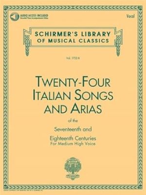 24 Italian Songs & Arias of the 17th & 18th Centuries Book/Online Audio