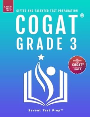 COGAT Grade 3 Test Prep: Gifted and Talented Test Preparation Book - Two Practice Tests for Children in Third Grade (Level 9)