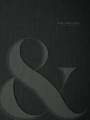 Dark Ampersand - A Black Linen Home Decor Book for Stacking and Coffee Table Display | Hard Cover Book with Realistic Fabric Effect: Ideal for ... Grid Journal Pages Inside (Designer Decor)