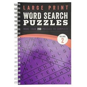 Large Print Word Search Puzzles Volume 2: Over 200 Puzzles to Complete with Solutions - Include Spiral Bound / Lay Flat Design and Large to Extra-Large Font for Word Finds (Brain Busters)