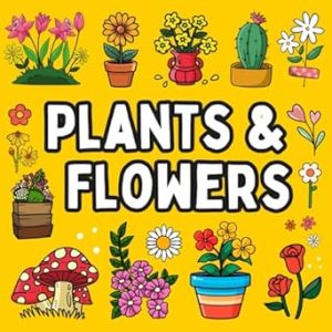 Bold and Easy Flowers & Plants Coloring Book: 51 Big and Simple Designs for Adults, Seniors, and Kids