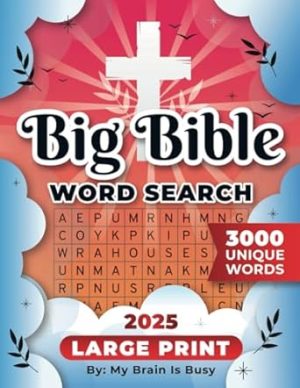 BIG Bible Word Search Books for Adults Large Print: Word Find Puzzles for Seniors with 3000 Unique Words