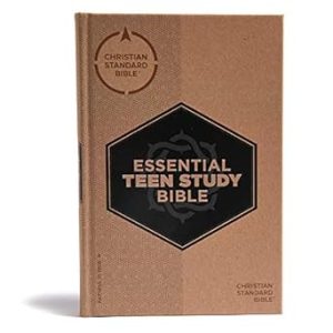 CSB Essential Teen Study Bible, Hardcover, Devotionals, Study Tools, Red Letter, Presentation Page, Full-Color Maps, Easy-to-Read Bible Serif Type