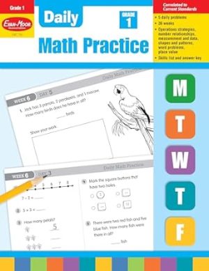 Evan-Moor Daily Math Practice, Grade 1