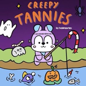 Creepy Tannies: Bold & Easy Halloween Coloring Book By Hobihearteu