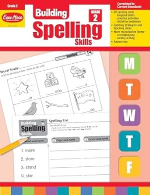 Evan-Moor Building Spelling Skills, Teacher's Edition, Grade 2