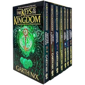 The Keys to the Kingdom Complete Series Books 1 - 7 Collection Box Set by Garth Nix (Mister Monday, Grim Tuesday, Drowned Wednesday, Sir Thursday, Lady Friday, Superior Saturday & Lord Sunday)
